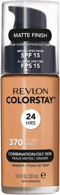 Podkład Revlon ColorStay Foundation For Combination/Oily Skin SPF 15 370 Toast 30 ml (309974700153) - obraz 1