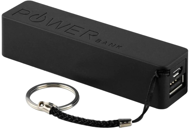 Powerbank Power 2600 mAh Czarny (Model-1-BLACK) - obraz 1