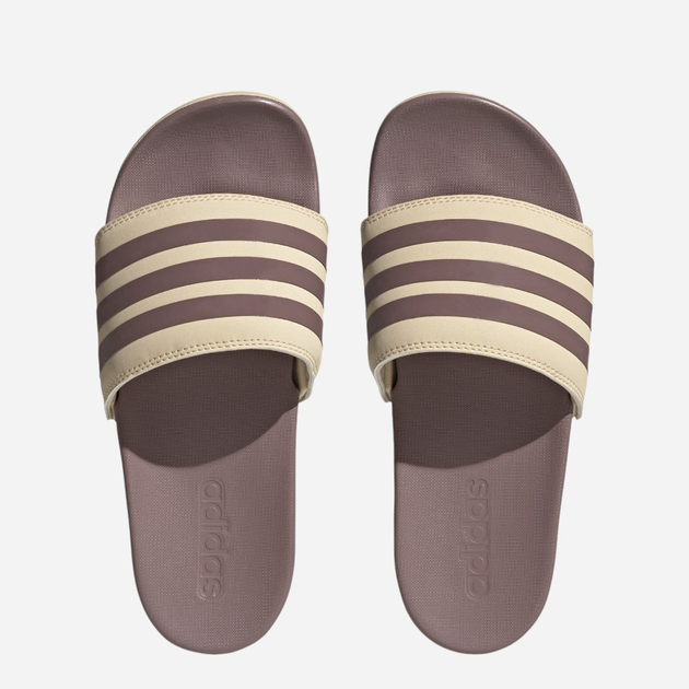 Klapki damskie sportowe adidas Adilette Comfort H03621 40.5 Brązowe (4066746207086) - obraz 3