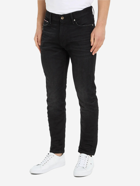 Jeansy Slim Fit męskie Tommy Hilfiger MW0MW33976 35/34 Czarne (8720645741947) - obraz 1