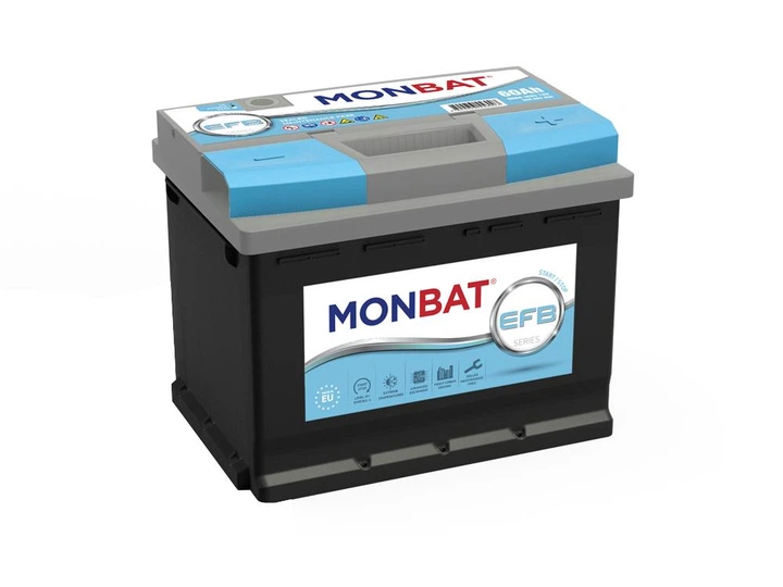Акумулятор MONBAT EFB - Start/Stop (65AH, 560А EN, правий +) - Фото 1 Акумулятор MONBAT EFB - Start/Stop (65AH, 560А EN, правий +) - зображення 1