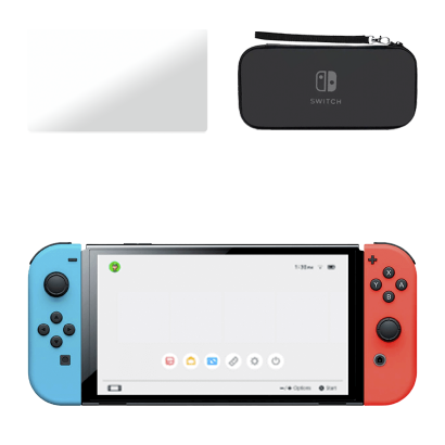 Набор Консоль Nintendo Switch OLED Model HEG-001 64GB Blue Red +