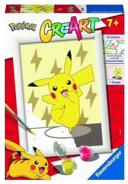 Malowanie numerami Ravensburger CreArt Pokemon 13 x 18 cm (4005556202430) - obraz 1