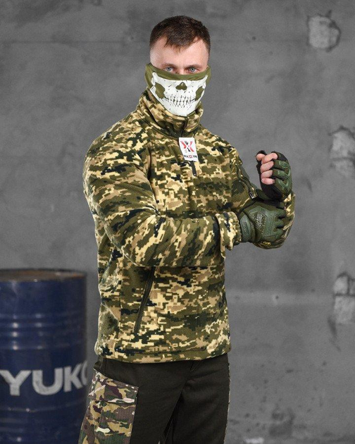 Тактическая мужская флисовая кофта флисовка M пиксель (85893) - изображение 2