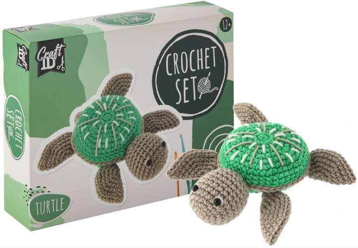 Zestaw do tworzenia maskotki Craft ID Crochet Kit Żółw (8720257143887) - obraz 1