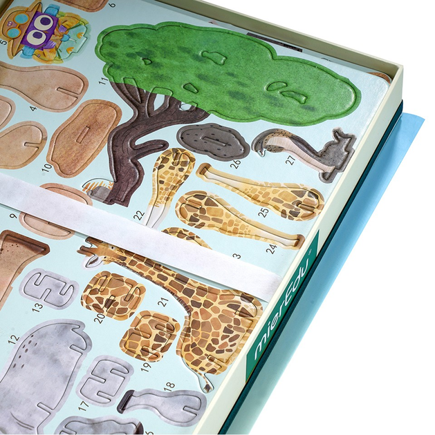 Магнітні пазли MierEdu All About Animals 127 елементів (9352801001108) - зображення 3