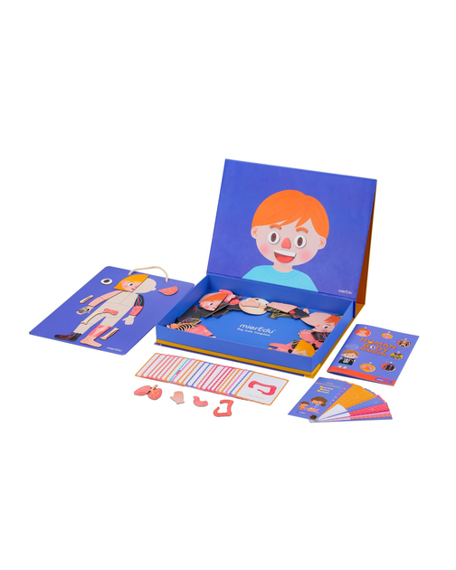 Магнітні пазли MierEdu All Все про людське тіло та емоції 120 елементів (9352801000972) - зображення 4