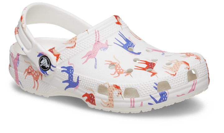 Детские сабо CROCS CLASSIC CHARACTER PRINT CLOG KIDS 33 Белые в принт 209695 - изображение 3
