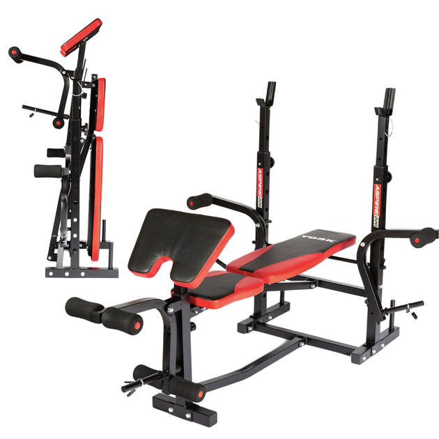 Скамья для жима York Fitness ASPIRE 220 с стойкой для штанги и партой Скотта - изображение 6