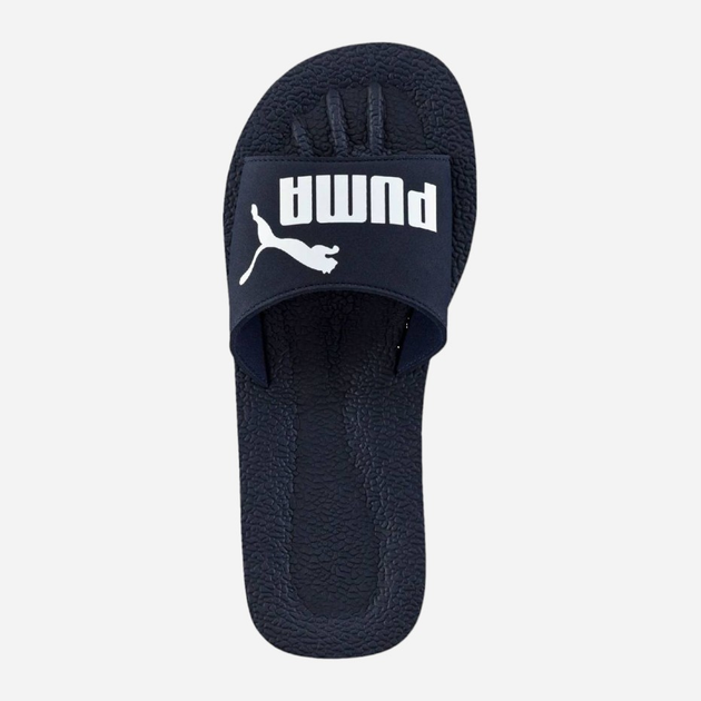 Чоловічі шльопанці Puma Purecat Peacoat-White 360262-02 40.5 Сині (4056204922415) - зображення 4