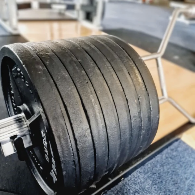 Трэп-гриф олимпийский York Fitness для становой тяги 213см (50мм) с подставкой - изображение 12