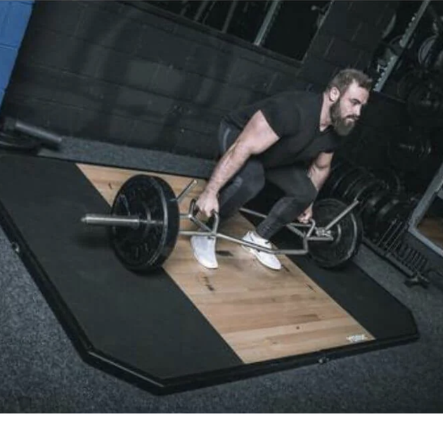 Трэп-гриф олимпийский York Fitness для становой тяги 213см (50мм) с подставкой - изображение 15