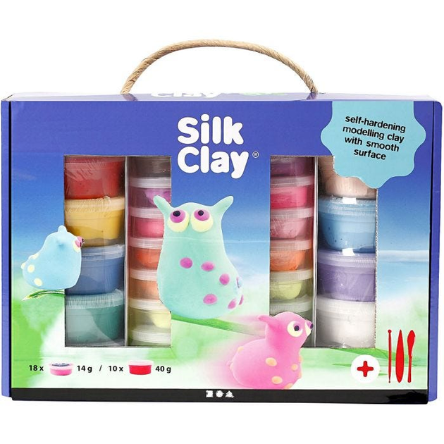 Набір для ліплення Creativ Company Silk Clay Gift Box (5712854010672) - зображення 2