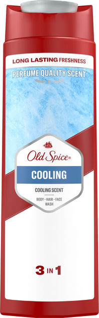 Szampon i żel Old Spice Cooling dla mężczyzn tonizujący 3 w 1 400 ml (4084500978942) - obraz 1