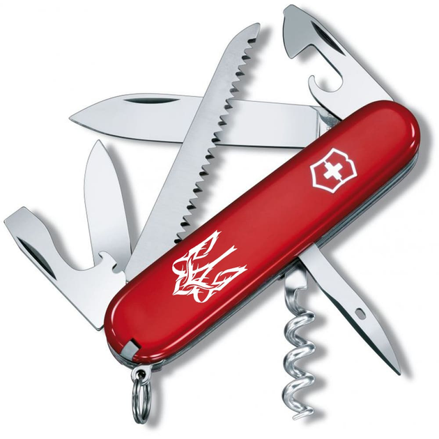 Складной швейцарский нож Victorinox Camper Trident White 13 in 1 Vx13613_T0630u - изображение 1