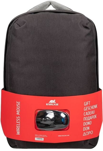 Рюкзак для ноутбука RIVACASE 15.6" + Миша Black (4260709012490) - зображення 1