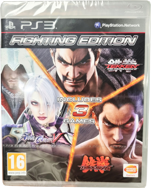 Гра PS3 Fighting Edition: Tekken 6 + Tekken Tag Tournament 2 + Soul Calibur V (диск Blu-ray) (3391891982528) - зображення 1