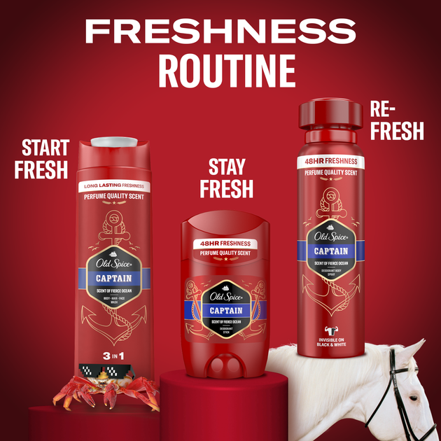 Гель для душу та шампунь Old Spice 2-в-1 Captain для чоловіків 400 мл (8001090965615) - зображення 10