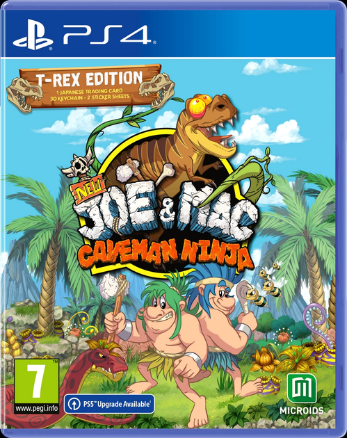 Гра PS4 New Joe and Mac: Caveman Ninja T-Rex Edition (диск Blu-ray) (3701529501098) - зображення 1