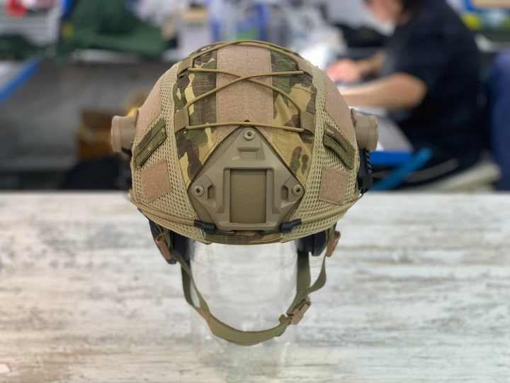 Кавер на каску фаст размер XL шлем маскировочный чехол на каску Fast цвет м.к-койот тактический - изображение 1