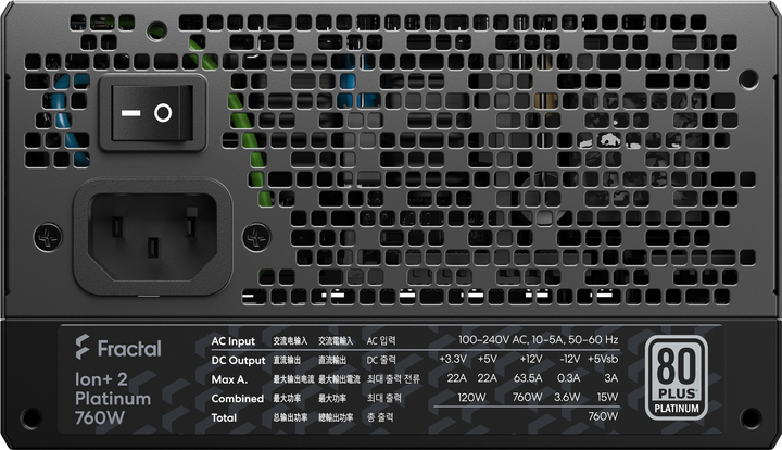 Блок питания Fractal Design Ion+ 2 Platinum 760W (FD-P-IA2P-760-EU) - изображение 5