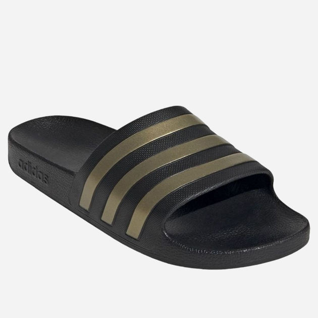 Чоловічі шльопанці Adidas Adilette Aqua EG1758 38 Чорні з золотистим (4062051397979) - зображення 3