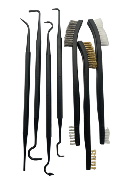 Набор щеток и крючков для чистки оружия пластиковый Черный - изображение 1