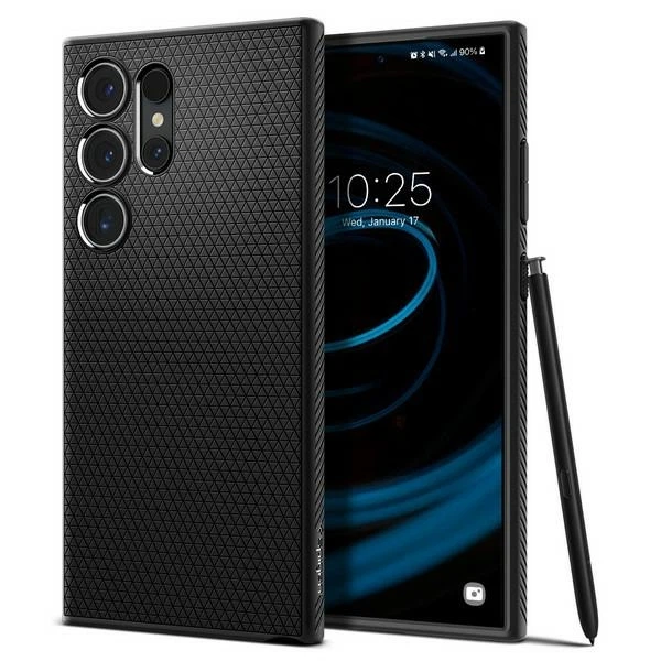 Чехол Spigen Liquid Air для Samsung Galaxy S24 Ultra (S928) Matte Black (ACS07287) - Фото 1 Чехол Spigen Liquid Air для Samsung Galaxy S24 Ultra (S928) Matte Black (ACS07287) - изображение 1