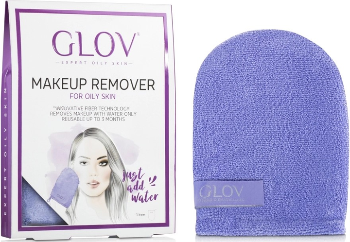 Rękawiczka do demakijażu Glov Expert Oily and Mixed Skin Lilac (5902768711080) - obraz 1