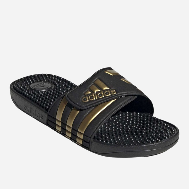 Klapki męskie Adidas Adissage EG6517 47 Czarne z złocistym (4062051813882) - obraz 4