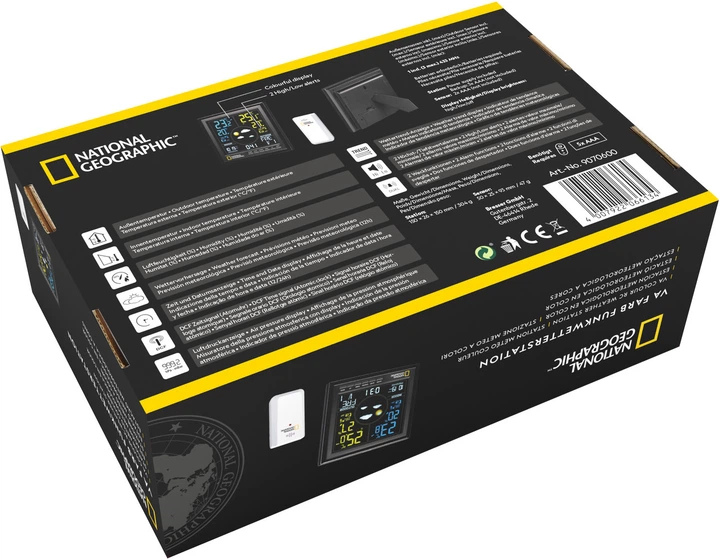 Метеостанція National Geographic VA Colour (Black) (9070600) - Фото 6 Метеостанція National Geographic VA Colour (Black) (9070600) - зображення 6