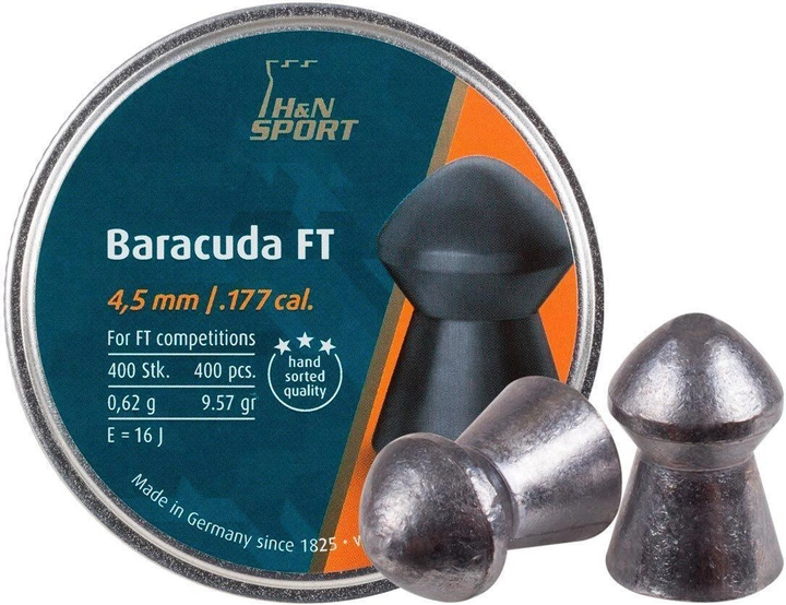 Кулі свинцеві H&N Baracuda FT 0,62 г 400 шт - зображення 1