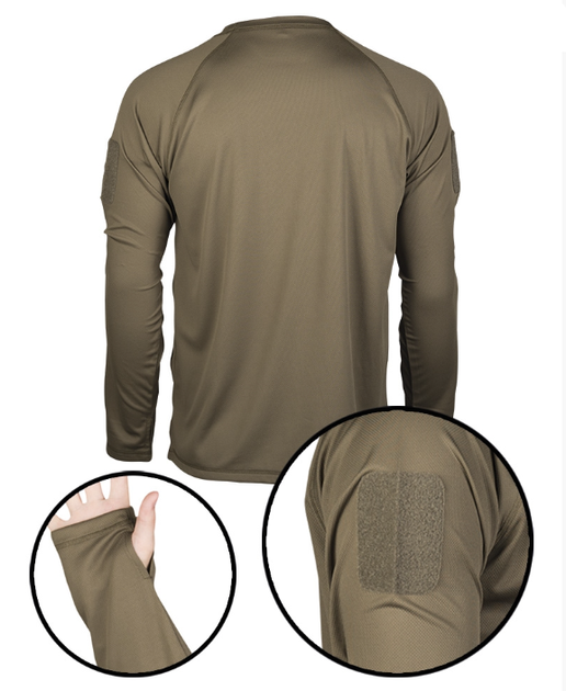 Рубашка Mil-Tec Термоактивная быстросохнущая 3XL Масло (M-T) - изображение 2