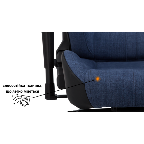 Геймерское кресло GT Racer X-8009 Fabric Dark Blue/Black - изображение 4
