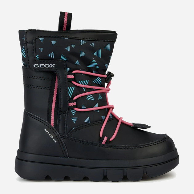 Дитячі черевики для дівчинки Geox GEOJ36HWC0BCMNC0922 30 Чорні (8056206320253) - зображення 1