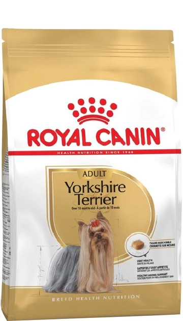Sucha karma dla dorosłych psów rasy yorkshire terrier Royal Canin Yorkshire Terrier Adult w wieku 10 miesięcy i powyżej 500 g (3182550710046) (3051005) - obraz 1