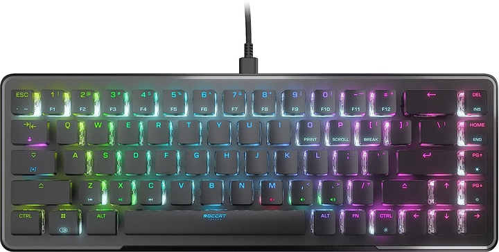 Klawiatura przewodowa Roccat Vulcan II Mini Aimo Titan II Optical Red USB Black (2144850000) - obraz 1