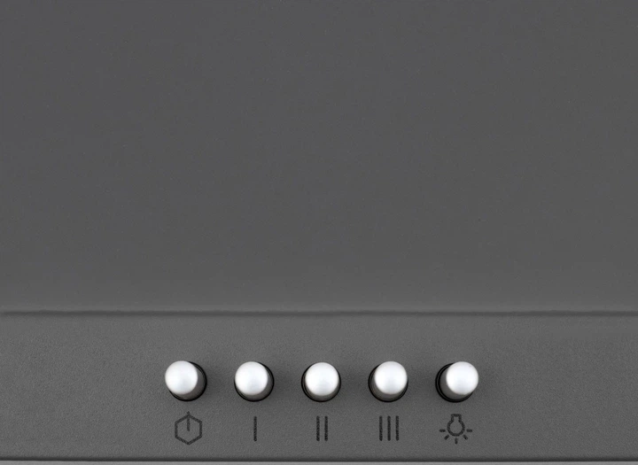 Витяжка купольна Perfelli K 6402 SG 850 LED (850 м3/год, 3 швидк., кнопкове кер.) 238869 - изображение 4