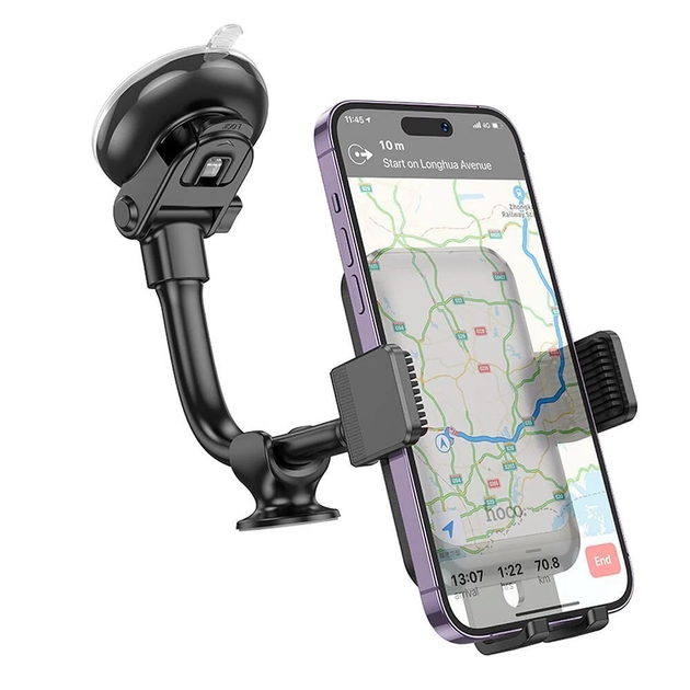 Автодержатель для телефона HOCO H27 Rock push-type car holder(center console) - Фото 7 Автодержатель для телефона HOCO H27 Rock push-type car holder(center console) - изображение 7