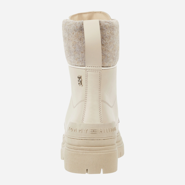 Жіночі черевики високі Tommy Hilfiger THIFW0FW07500ABO 38 Бежеві (8720644856543) - зображення 4