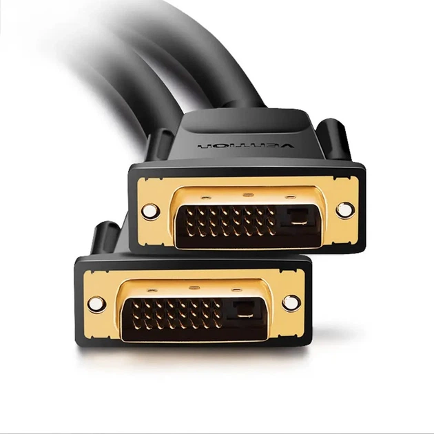 Кабель Vention DVI(24+1) Male to Male Cable 1M Black (EAABF) (EAABF) - изображение 3