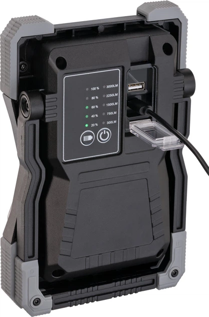 Ліхтар прожектор Brennenstuhl Rufus 3000 МА 30 Вт IP65 акумуляторний (4007123668441) - зображення 5