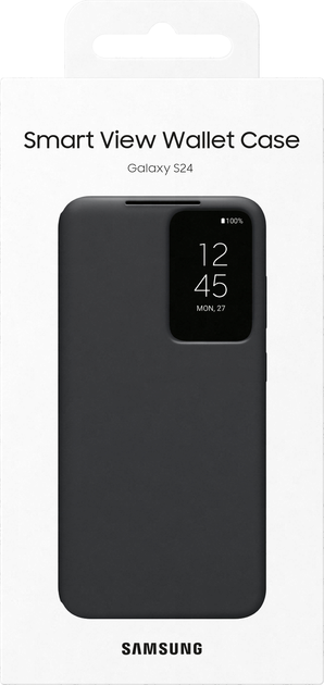 Etui z klapką Samsung Smart View Wallet Case do Samsung Galaxy S24 Black (8806095354682) - obraz 6