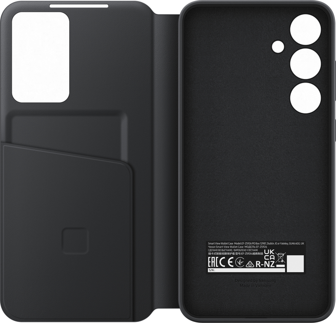 Etui z klapką Samsung Smart View Wallet Case do Samsung Galaxy S24+ Black (8806095354644) - obraz 4