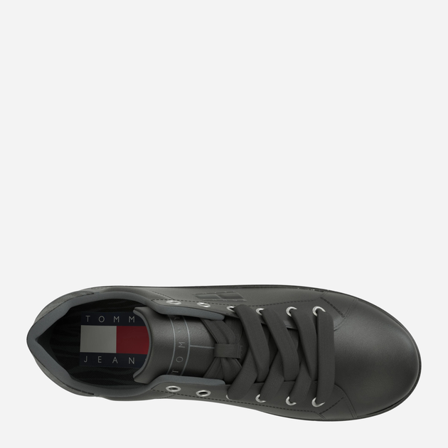 Sneakersy damskie skórzane Tommy Jeans THIEN0EN02537BDS 39 Czarne (8720645604358) - obraz 3