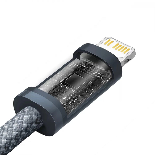 Кабель зарядный Baseus Dynamic Series Type-C Lightning 3.5А 20W 1м Grey (CALD000016) - Фото 6 Кабель зарядный Baseus Dynamic Series Type-C Lightning 3.5А 20W 1м Grey (CALD000016) - изображение 6