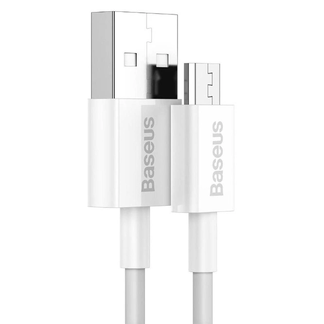 Кабель зарядный Baseus USB - microUSB Superior Series Fast Charging 2A 2 м White (CAMYS-A02) - изображение 2