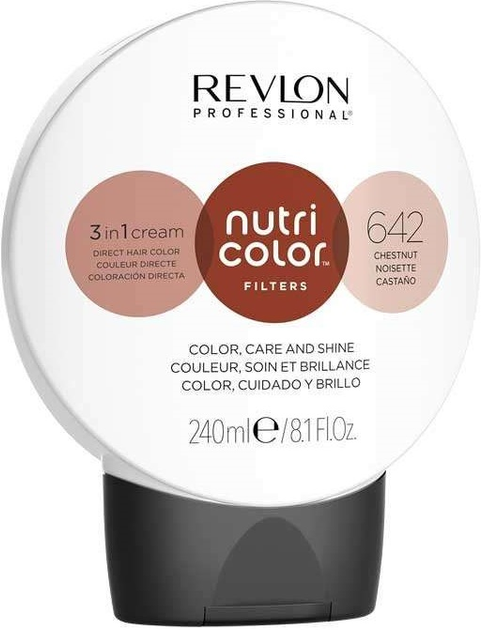 Tonujący balsam do włosów Revlon Professional Nutri Color Filters 642 Chestnut 240 ml (8007376047105) - obraz 1