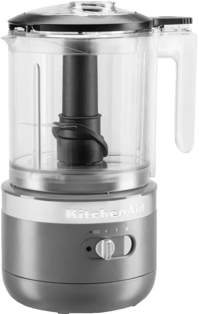 Кухонний мінікомбайн KitchenAid 5KFCB519EDG бездротовий сірий - Фото 3 Кухонний мінікомбайн KitchenAid 5KFCB519EDG бездротовий сірий - зображення 3