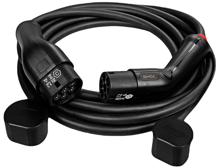 Kabel do ładowania samochodów elektrycznych Lindy Cable EV-Charging 3PH 22 kW 7 m czarny (4002888301138) - obraz 1